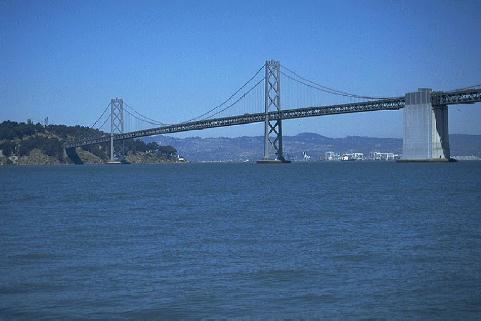 The SF Bay Bridge to Oakland