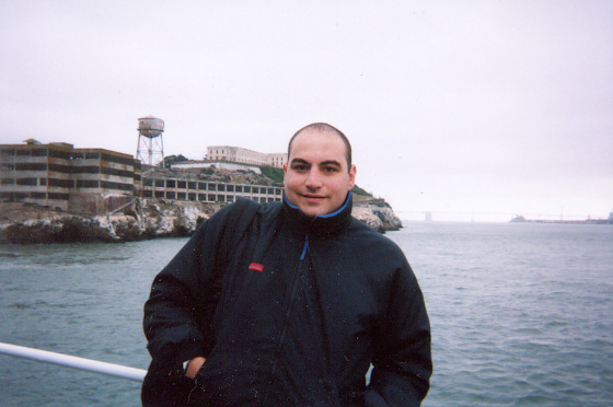 I am here in front of The Rock, Alcatraz, on the Bay Cruise I took